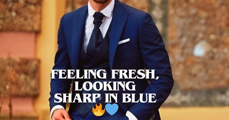 Feeling fresh, looking sharp in blue