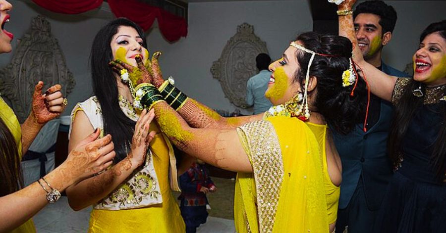  Haldi Ceremony Fun & Emotion Captions