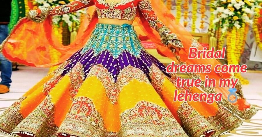 Bridal Lehenga Captions for Instagram