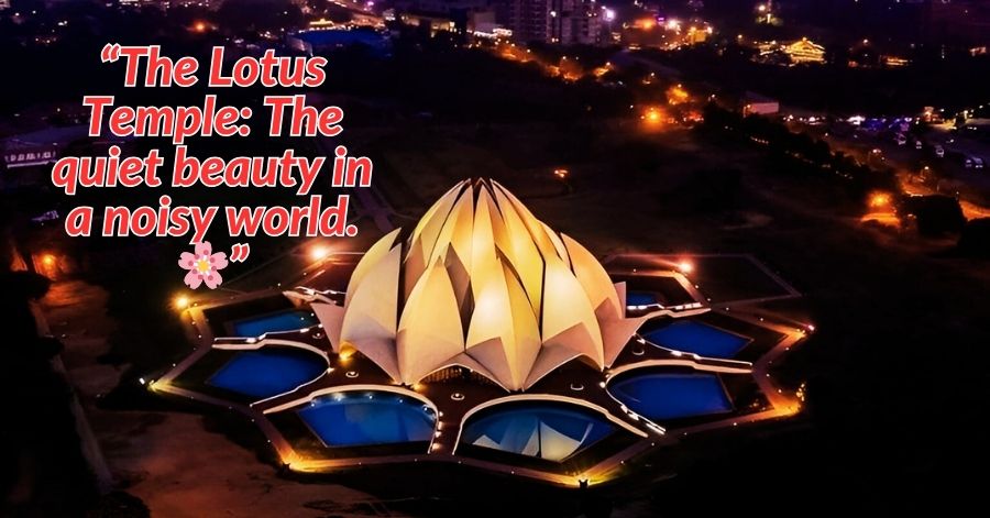 Popular Lotus Temple Captions for Instagram