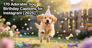 Read more about the article 170 Adorable Dog Birthday Captions for Instagram [2025]