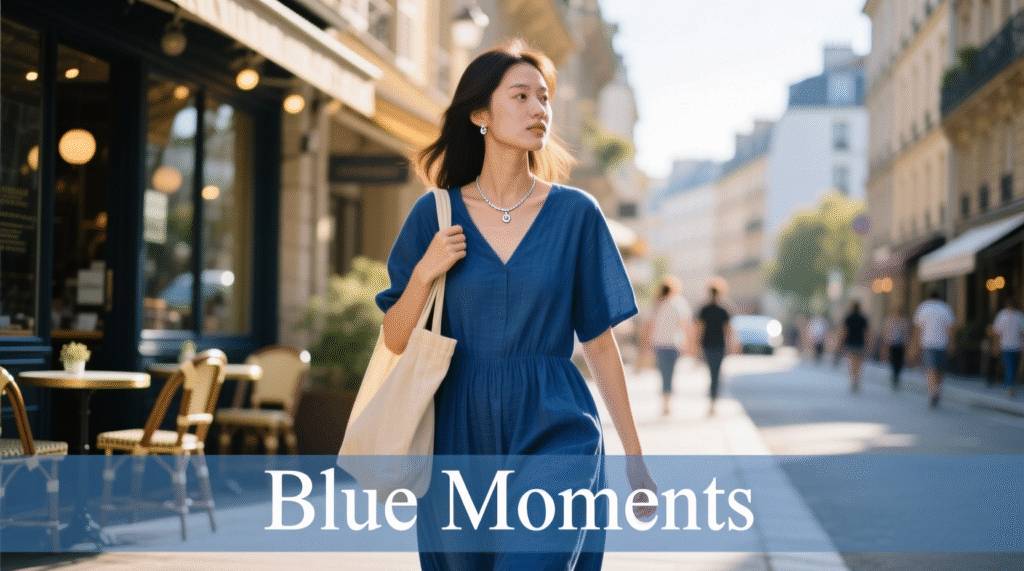 Blue Outfit Captions for Instagram