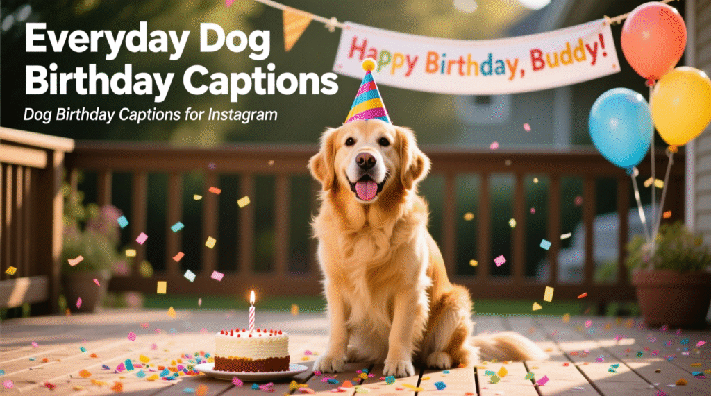 Dog Birthday Captions for Instagram